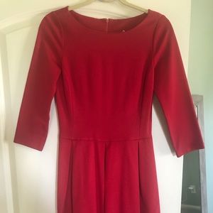 Red Banana Republic dress with pockets